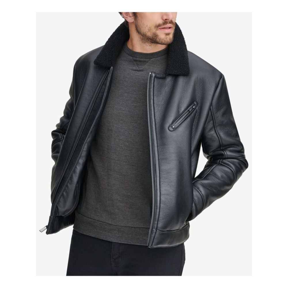 ANDREW MARC Mens Black Jacket XL